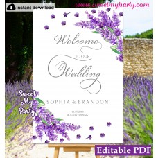 Lavender welcome sign template,lavender wedding welcome sign template, (131) Lavender welcome sign template,lavender wedding welcome sign template, (131)
